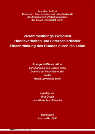 Zusammenhänge zwischen Hundeverhalten und unterschiedlicher Einschränkung des Hundes durch die Leine