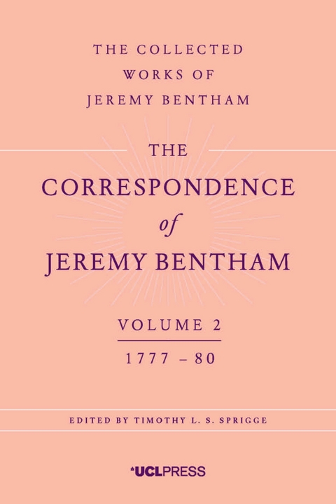 Correspondence of Jeremy Bentham, Volume 2 -  Jeremy Bentham