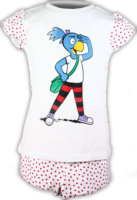 Globine Shorty Pyjama gepunktet rot 134/140