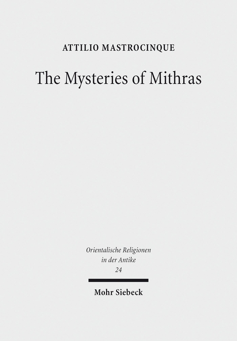 The Mysteries of Mithras -  Attilio Mastrocinque