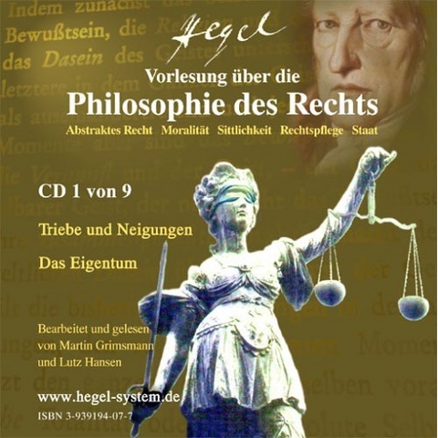Vorlesung über die Philosophie des Rechts 1819/20 von G.W.F.Hegel (Hörbuch, 9 Audio-CDs) - Georg W.F. Hegel