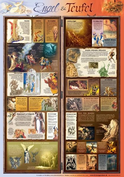 Engel und Teufel - Darstellungen aus der Kunstgeschichte (Bildungsposter70x100cm) - Dietwald Doblies