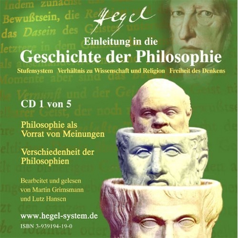 G.W.F. Hegel: Einleitung in die Geschichte der Philosophie (Hörbuch, 5 Audio-CDs) - Georg W.F. Hegel