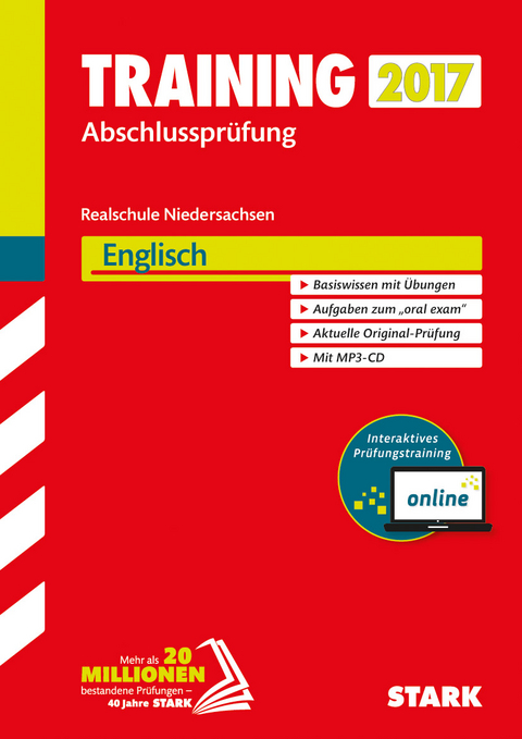 Training Abschlusspr&uuml;fung Realschule Niedersachsen - Englisch mit MP3-CD - inkl. Online-Pr&uuml;fungstraining
