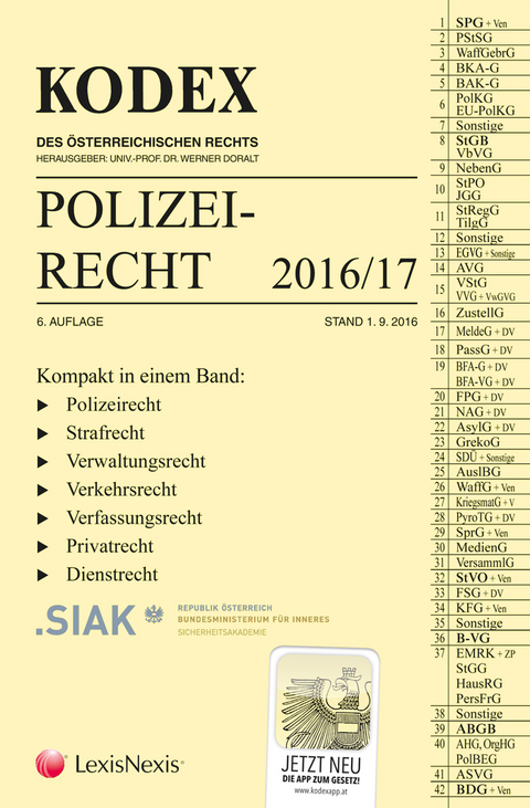 KODEX Polizeirecht 2016/17