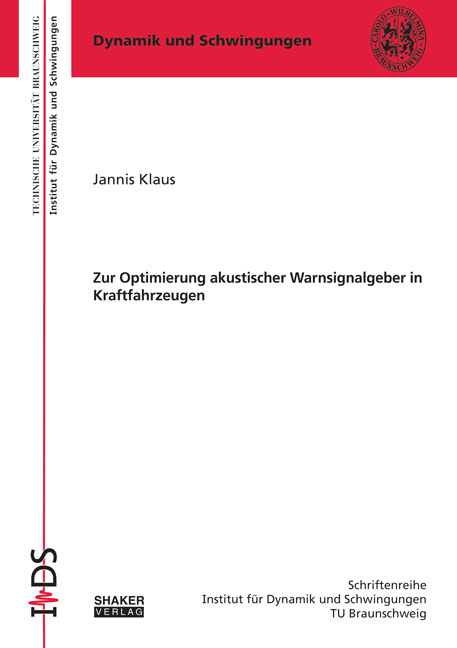 Zur Optimierung akustischer Warnsignalgeber in Kraftfahrzeugen - Jannis Klaus