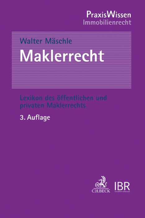 Maklerrecht - Walter M&auml;schle