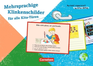 Perfekt organisiert im Kita-Alltag / Mehrsprachige Klinkenschilder für alle Kita-Türen