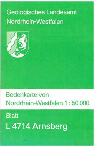 Bodenkarten von Nordrhein-Westfalen 1:50000 / Arnsberg