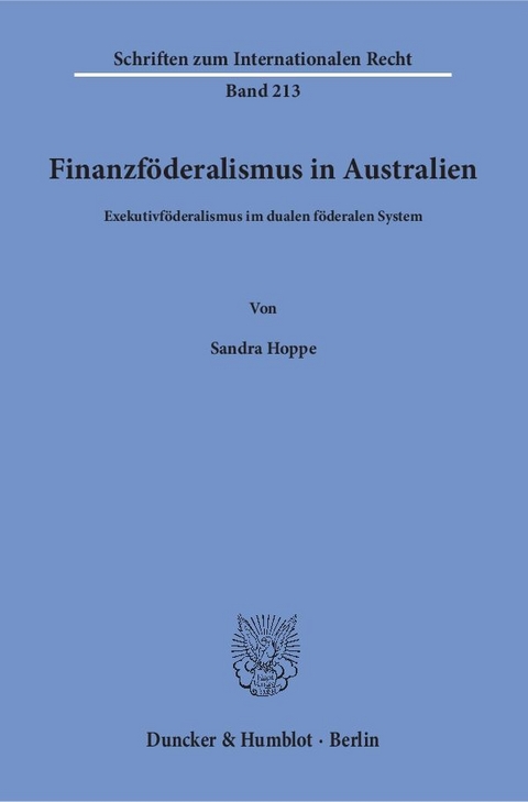 Finanzföderalismus in Australien. - Sandra Hoppe