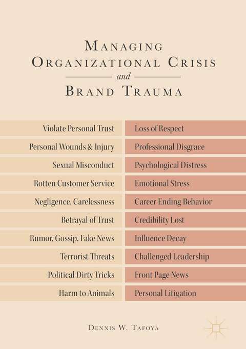 Managing Organizational Crisis and Brand Trauma - Dennis W. Tafoya