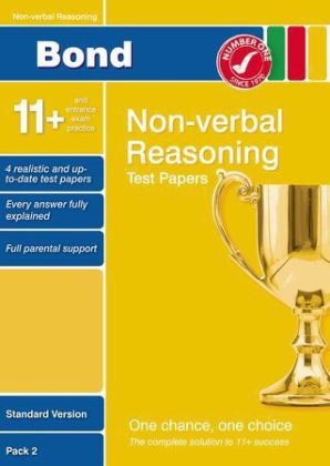 Bond 11+ Test Papers Non-Verbal Reasoning Standard Pack 2
