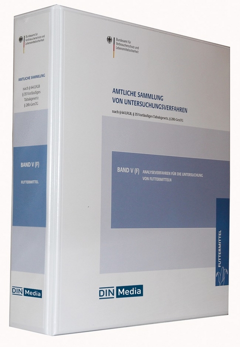 Amtliche Sammlung von Untersuchungsverfahren nach &sect; 64 LFGB, &sect; 35... / Amtliche Sammlung von Untersuchungsverfahren nach &sect; 64 LFGB, &sect; 38 TabakerzG, &sect; 28b GenTG