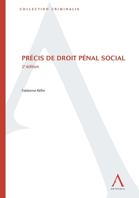 Precis de droit penal social -  Fabienne Kefer