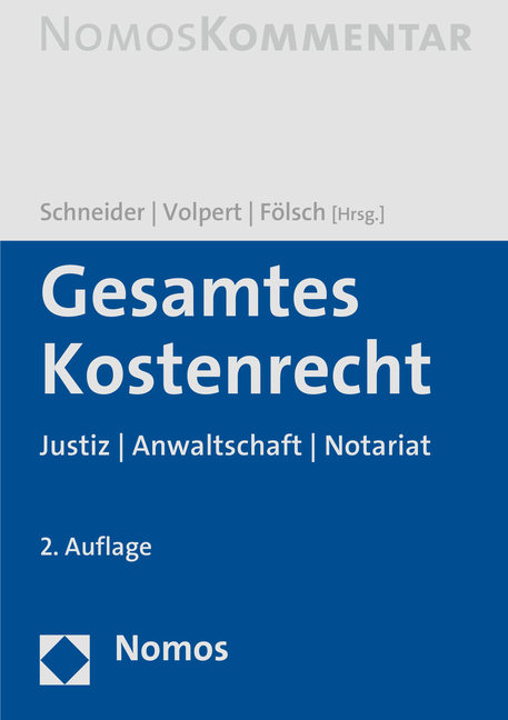 Gesamtes Kostenrecht - 