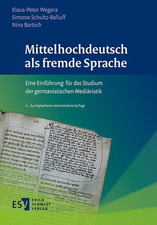 Mittelhochdeutsch als fremde Sprache
