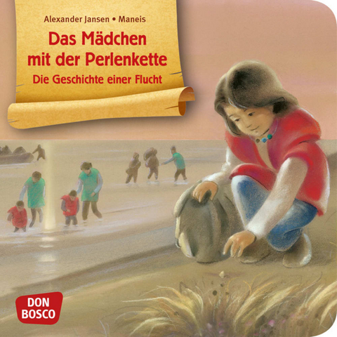 Das M&auml;dchen mit der Perlenkette - Die Geschichte einer Flucht. Mini-Bilderbuch. - Alexander Jansen