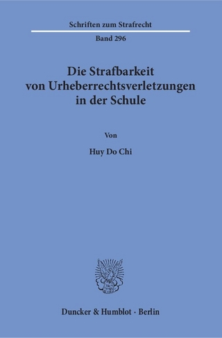 Die Strafbarkeit von Urheberrechtsverletzungen in der Schule.