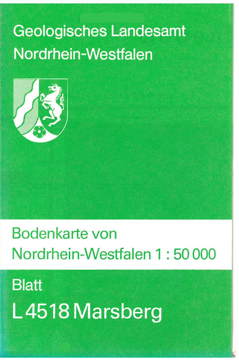 Bodenkarten von Nordrhein-Westfalen 1:50000 / Marsberg - Hildegard Dahm-Arens