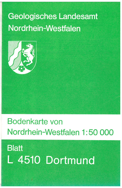 Bodenkarten von Nordrhein-Westfalen 1:50000 / Dortmund - Frank D Erkwoh