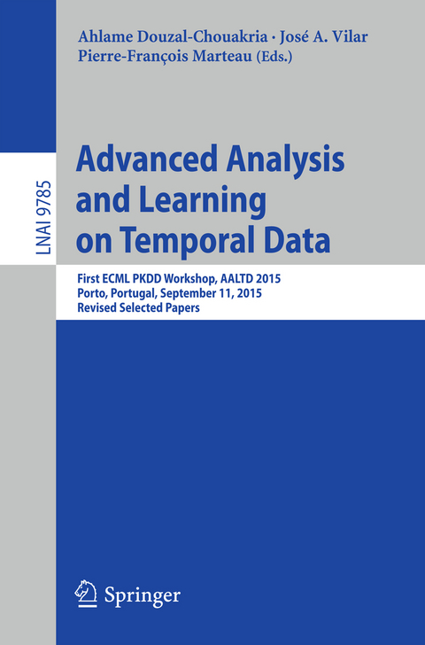 Advanced Analysis and Learning on Temporal Data - 