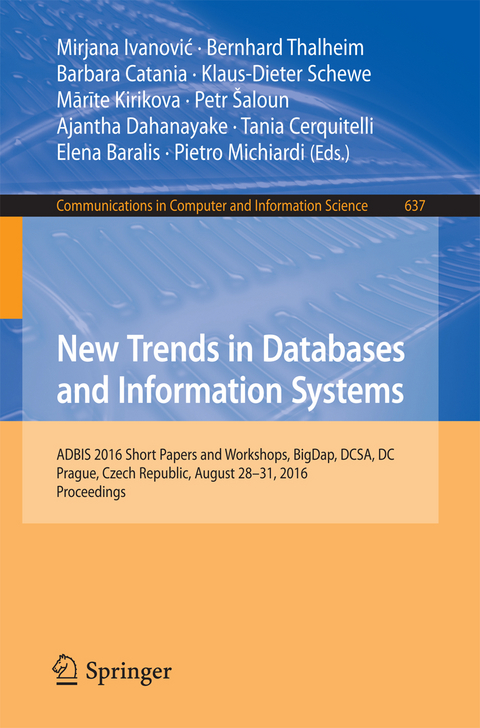 New Trends in Databases and Information Systems - 