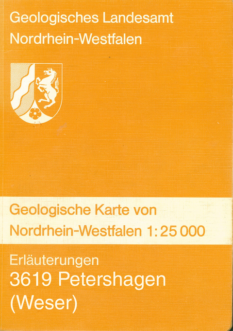 Geologische Karten von Nordrhein-Westfalen 1:25000 / Petershagen - Heinrich Wortmann