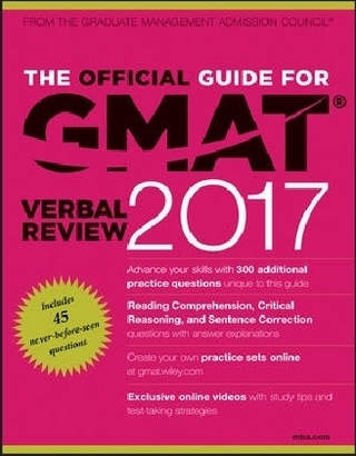 The Official Guide for GMAT Verbal Review 2017 with Online Question Bank and Exclusive Video
