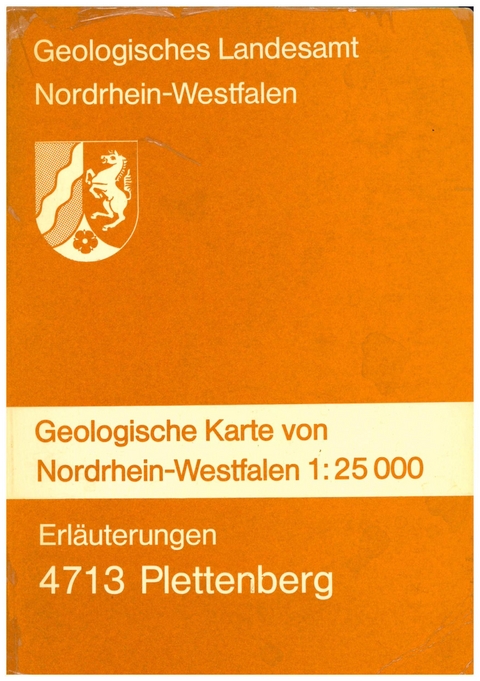 Geologische Karten von Nordrhein-Westfalen 1:25000 / Plettenberg - Willi Ziegler