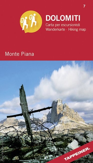 360&deg; Panorama-Wanderkarte Monte Piana - 