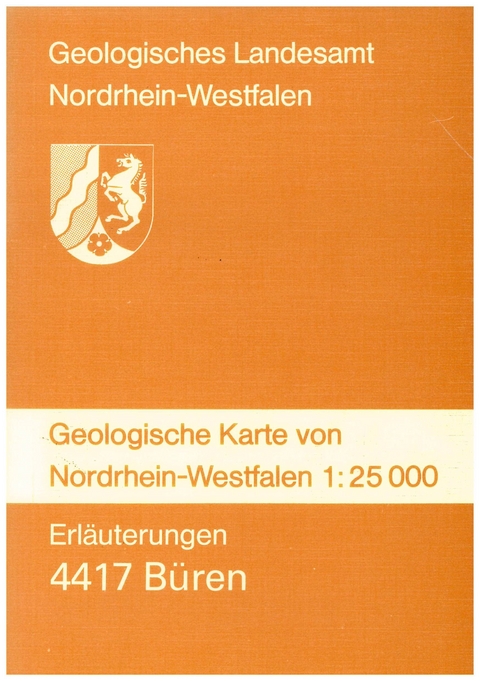 Geologische Karten von Nordrhein-Westfalen 1:25000 / B&uuml;ren - Martin Hiss