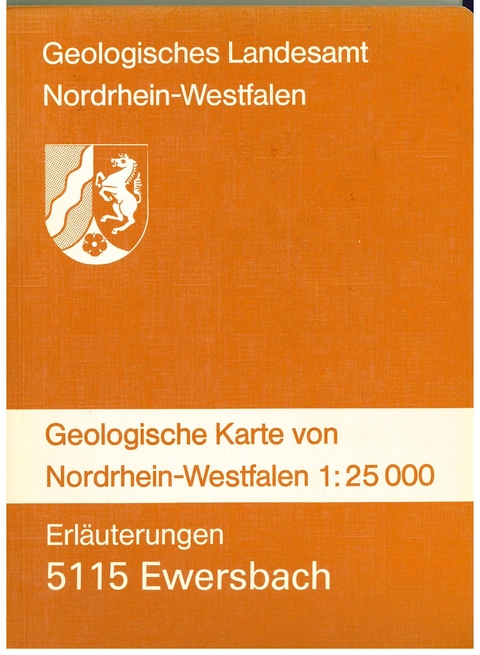 Geologische Karten von Nordrhein-Westfalen 1:25000 / Ewersbach - Michael Th&uuml;nker