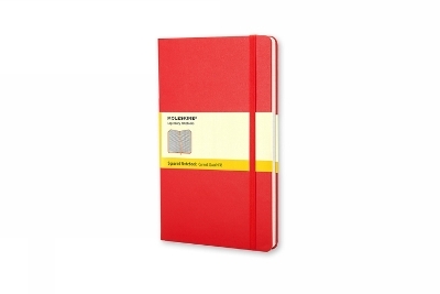 Moleskine Large Squared Hardcover Notebook Red -  Moleskine