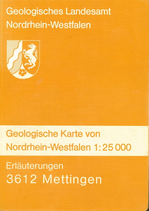 Geologische Karten von Nordrhein-Westfalen 1:25000 / Mettingen - Arend Thiermann
