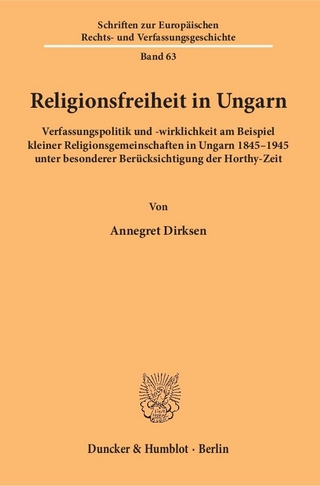 Religionsfreiheit in Ungarn.