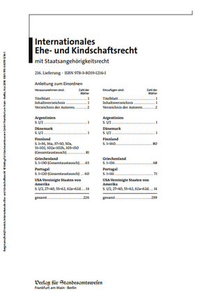 Internationales Ehe- und Kindschaftsrecht mit Staatsangehörigkeitsrecht