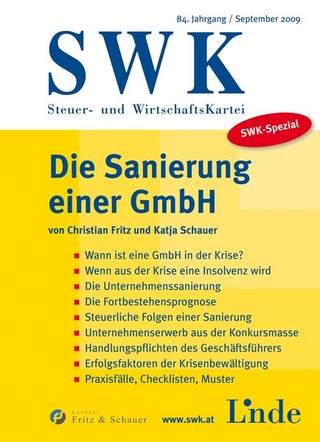 Die Sanierung einer GmbH - SWK-Spezial