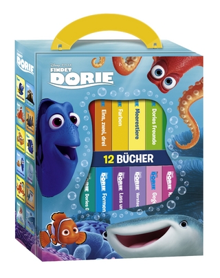 Findet Dorie - Meine erste Bibliothek - Disney-Bücherbox mit 12 Pappbilderbüchern