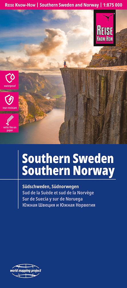 Reise Know-How Landkarte S&uuml;dschweden, S&uuml;dnorwegen / Southern Sweden and Norway (1:875.000)