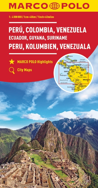 MARCO POLO Kontinentalkarte Peru, Kolumbien, Venezuela 1:4 Mio.