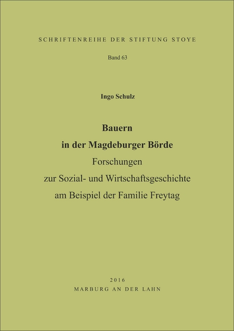 Bauern in der Magdeburger B&ouml;rde - Ingo Schulz