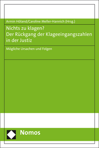 Nichts zu klagen? Der Rückgang der Klageeingangszahlen in der Justiz