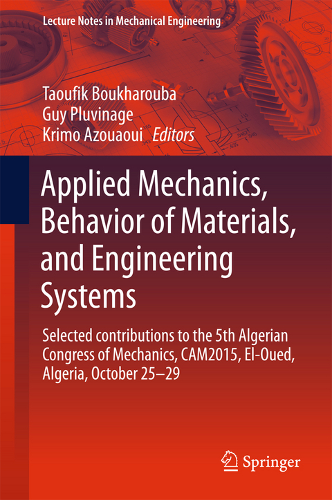 Applied Mechanics, Behavior of Materials, and Engineering Systems - 