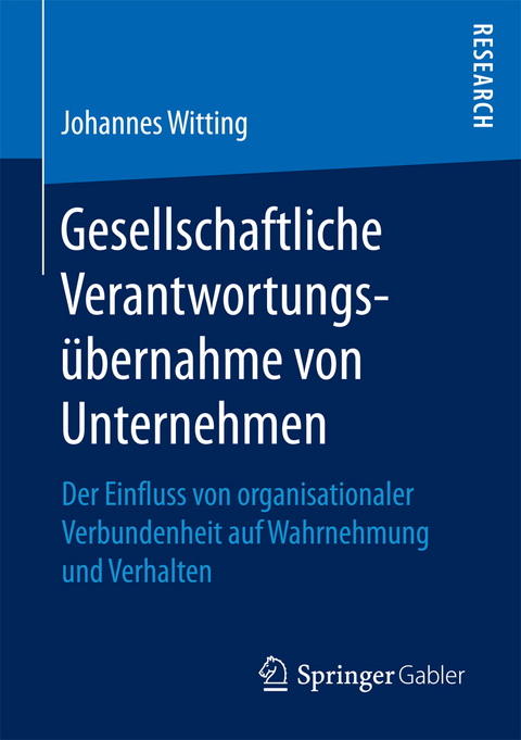 Gesellschaftliche Verantwortungs&uuml;bernahme von Unternehmen - Johannes Witting