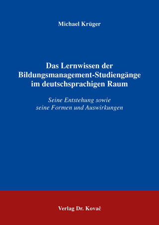 Das Lernwissen der Bildungsmanagement-Studiengänge im deutschsprachigen Raum