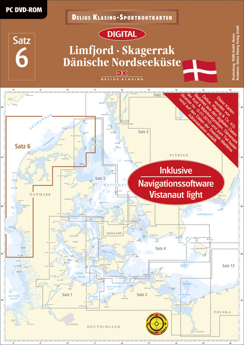 Satz 6: Limfjord - Skagerrak - D&auml;nische Nordseek&uuml;ste (DVD-ROM, Ausgabe 2016)