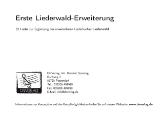 Erste Liederwald-Erweiterung