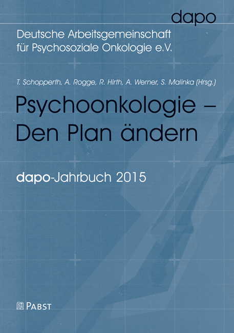 Psychoonkologie &ndash; Den Plan &auml;ndern - 