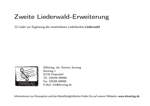 Zweite Liederwald-Erweiterung