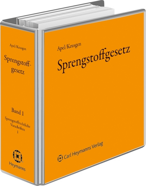 Sprengstoffgesetz - Erich Apel, Andreas Keusgen